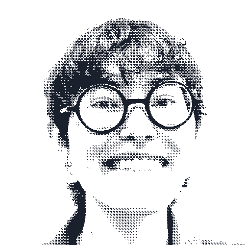 Hana. The image is dithered (that is, made up of small black dots to reduce the image size).